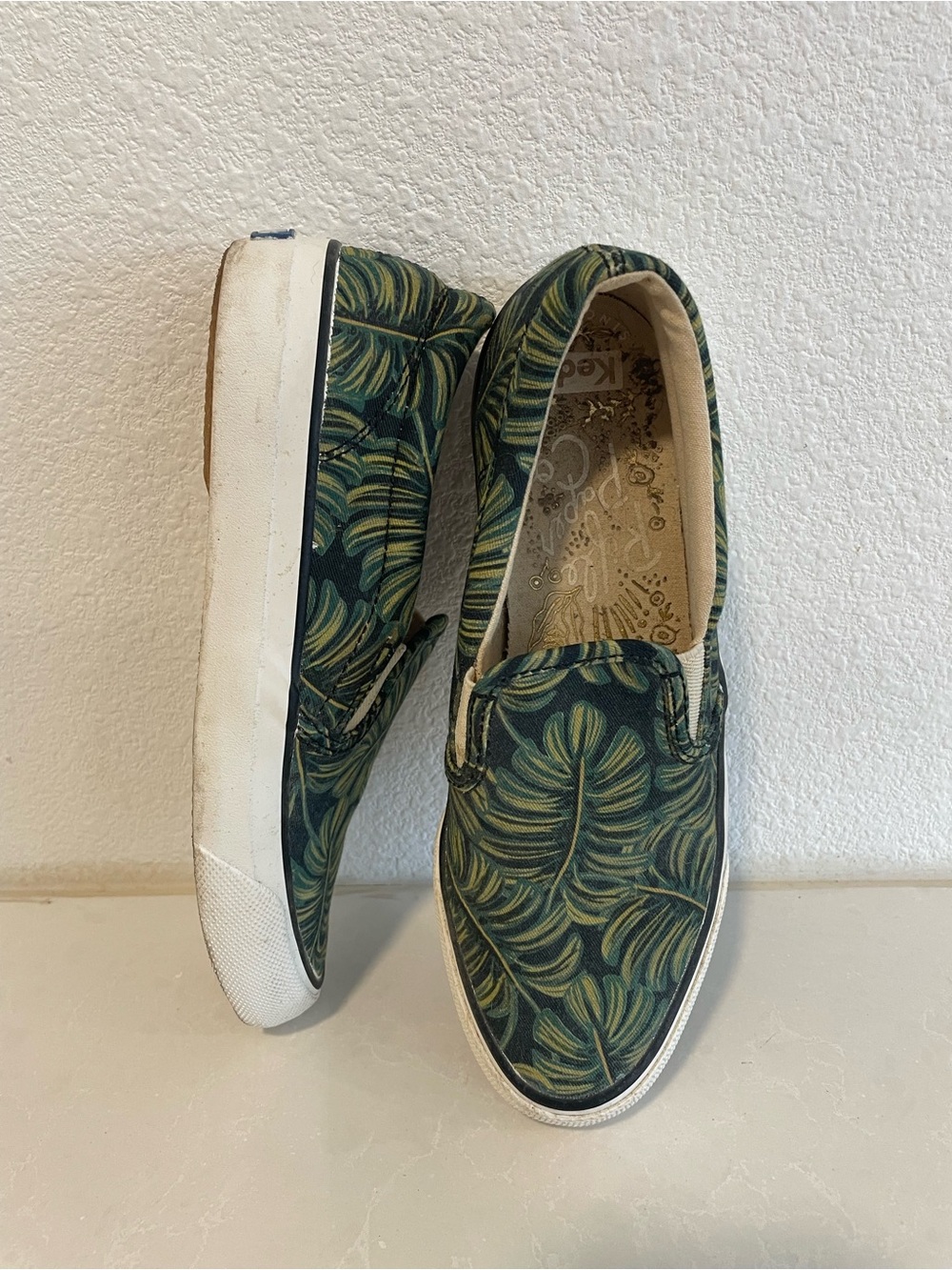 Rifle Paper Co x Keds Tropical Leaf Slip-On Sneakers